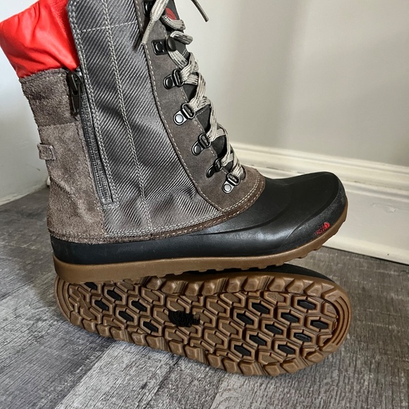 THE NORTH FACE Heat Seeker Leather 200 Gram Insulated Waterproof Winter Boots 8 - Picture 4 of 15